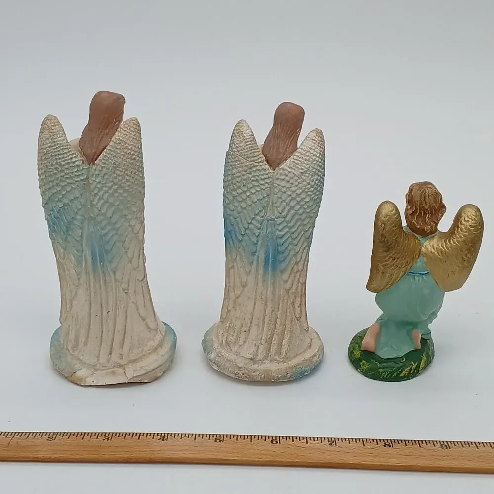 Vintage Nativity Lot of 22: Hand painted, Ceramic, Chalkware, Italy, Japan
